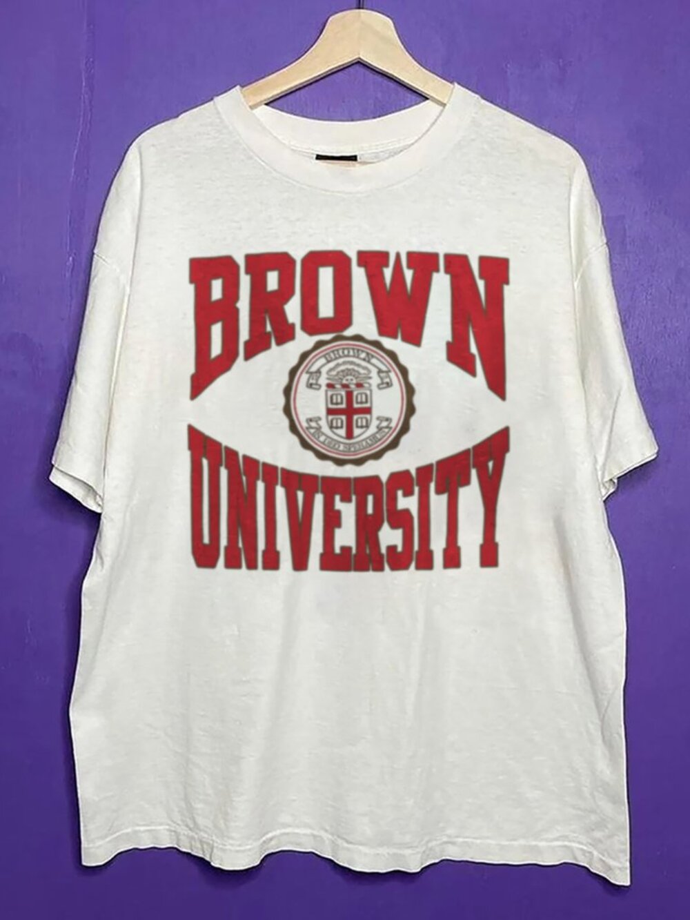 Vintage 90s Brown University Crewneck Shirt, BU Brown University College Shirt